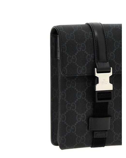 Bolso Bandolera Mini 'GG' Gucci de color Black
