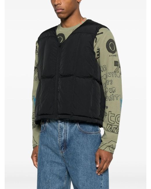 Arte' Black Puffer Vest for men