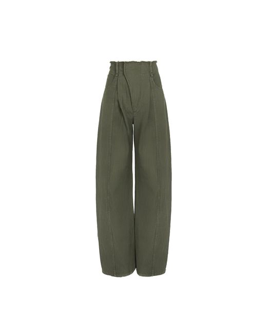 Chloé Green Wide-leg Pants