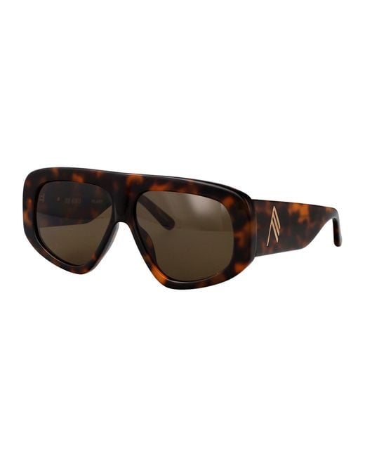The Attico Brown Mask Sunglasses Attico57 C8 Sun C8