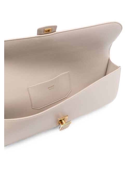 Khaite Natural Blake Leather Clutch