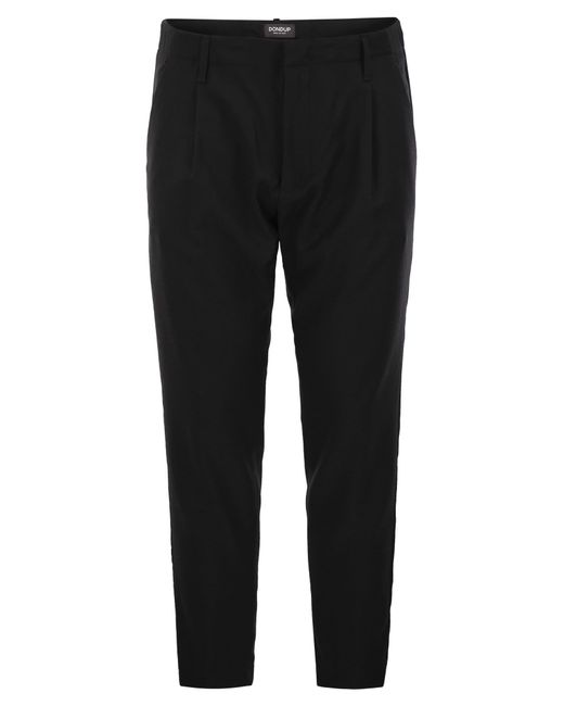 Dondup Black Ben Carrot Pants for men