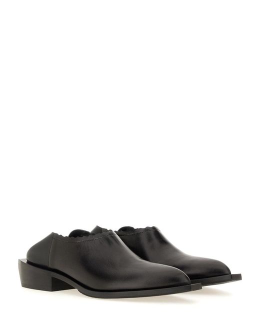 Moschino Black Cuban Heel Shootie For