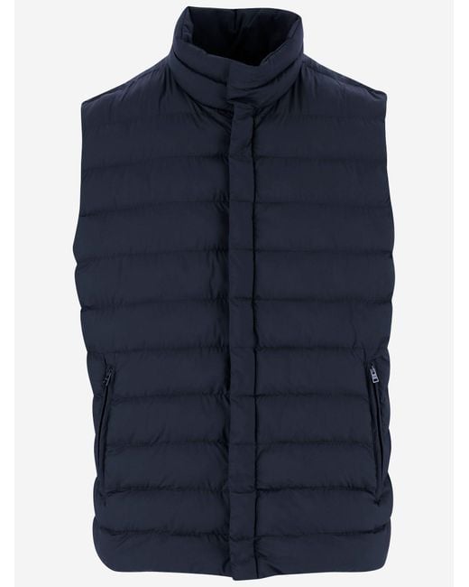 Herno Blue Padded Nylon Vest