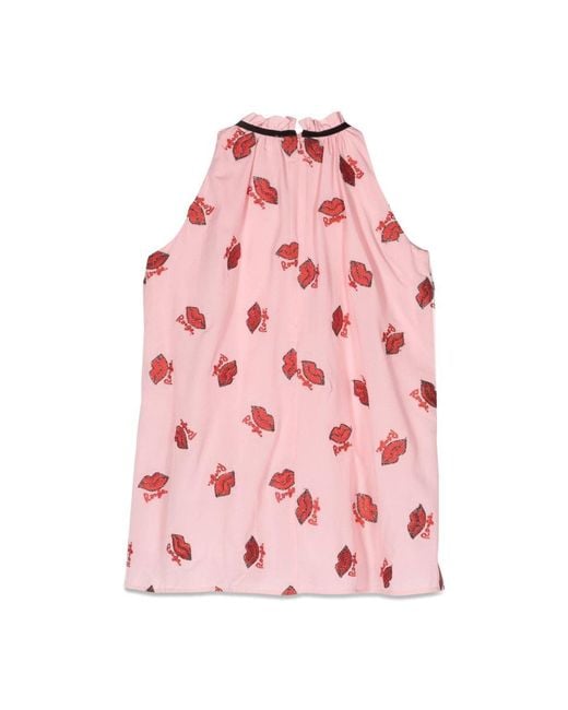 Sonia Rykiel Pink Kisses Pinafore Dress