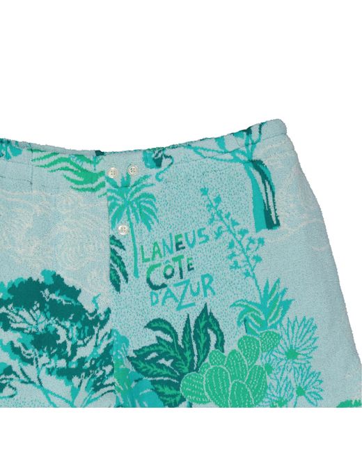 Laneus Côte D'azur Katoenen Shorts in het Blue voor heren