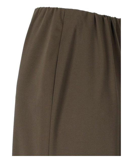Harris Wharf London Green Ebony Midi Skirt
