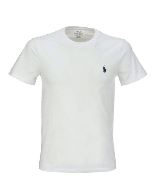 Polo Ralph Lauren White Custom Slim-Fit Jersey T-Shirt for men