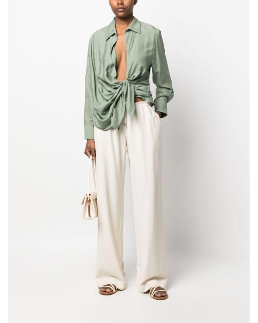 Jacquemus Straight Broek in het White