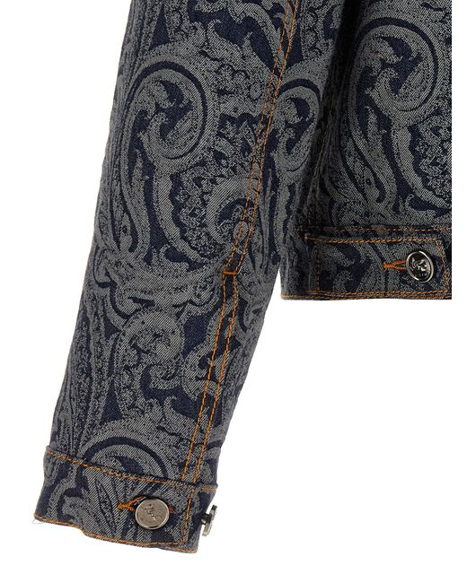 Etro Gray Paisley Jacket for men