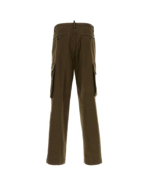 DSquared² Green Olivecargo Pants for men
