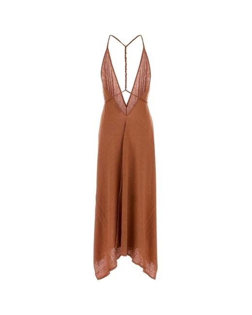 Alanui Brown Mermaid Inside Dress