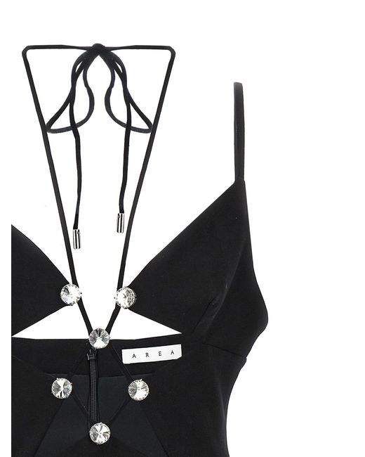 Area Black 'Star Cut Out' Dress