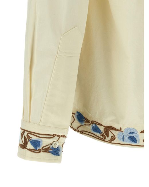 Bode 'noveau Vine'-shirt in het Natural voor heren