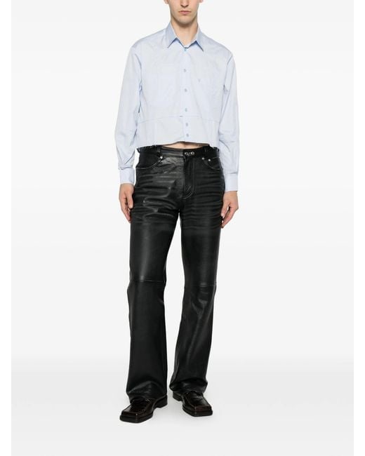 Vetements Blue Cut-Up Shirt