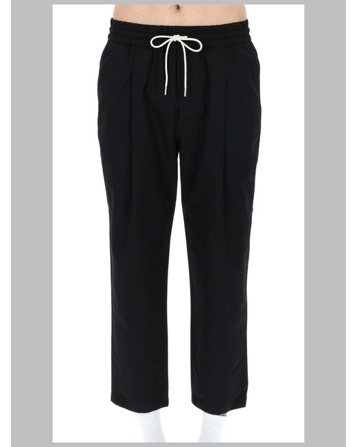 Drole de Monsieur Black Cropped Pants for men
