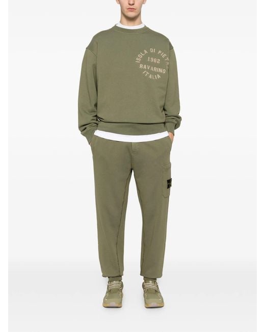 Stone Island Green Felpa for men