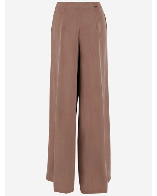 Blumarine Brown Gabardine Trousers