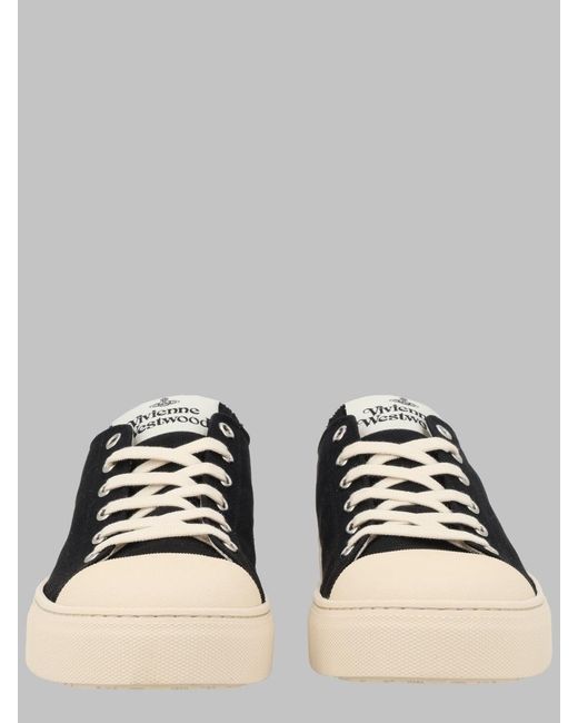 Vivienne Westwood Metallic Canvas Low-Top Sneakers for men