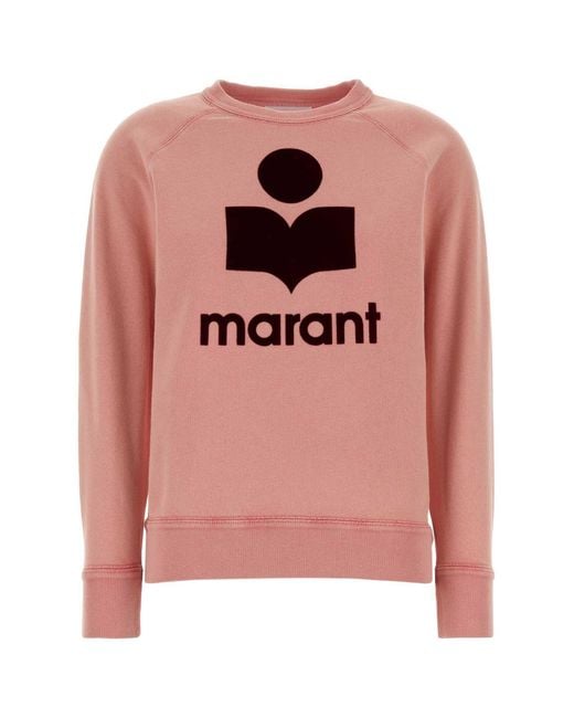 Isabel Marant Pink Cotton Blend Millyny Sweatshirt