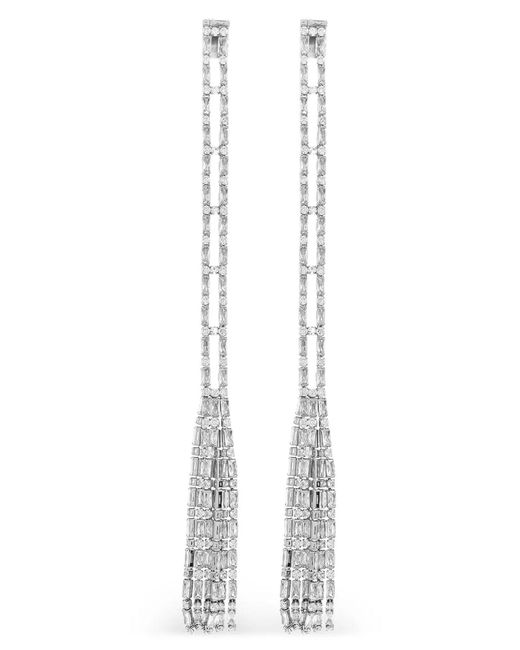 DSquared² White Ohrringe "Strass Drop"