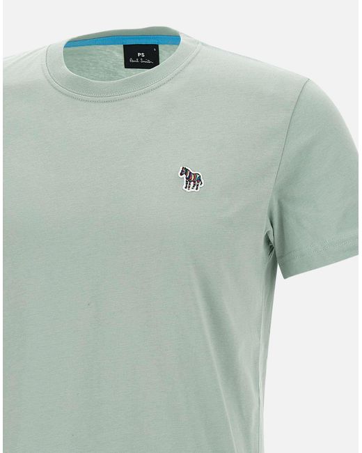 Paul Smith Zebra Baumwoll-T-Shirt in Green für Herren