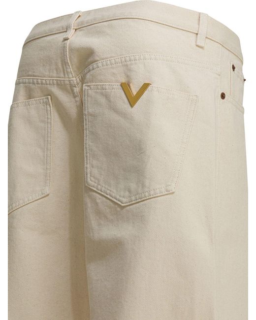 Valentino Natural Jeans White for men