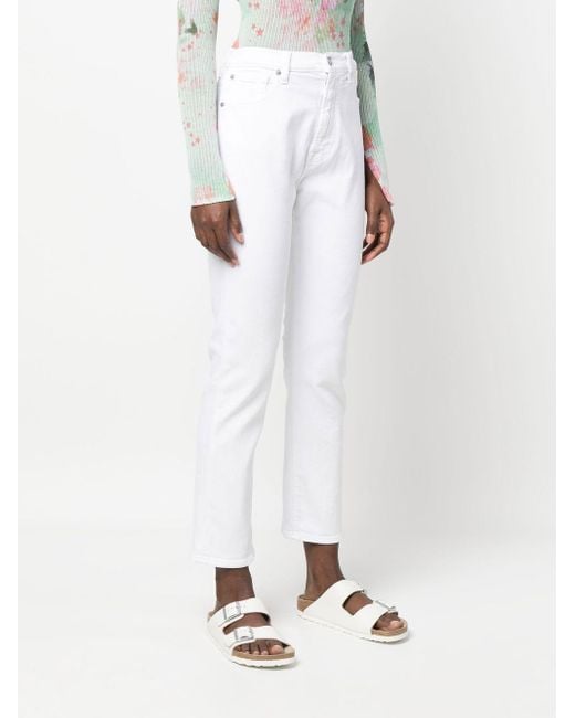 Seven7 White Slim Fit Denim Jeans