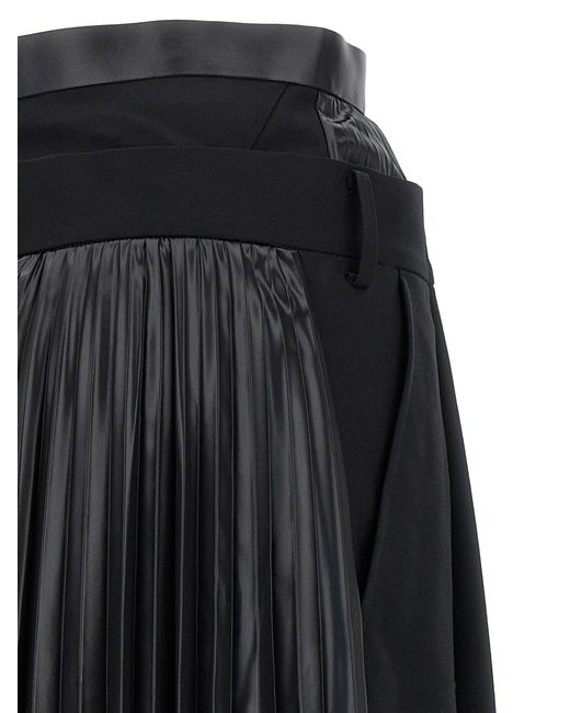 Junya Watanabe Dubbele Laag Broek in het Black