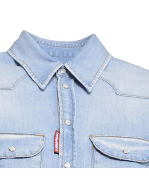 DSquared² Overhemden in het Blue