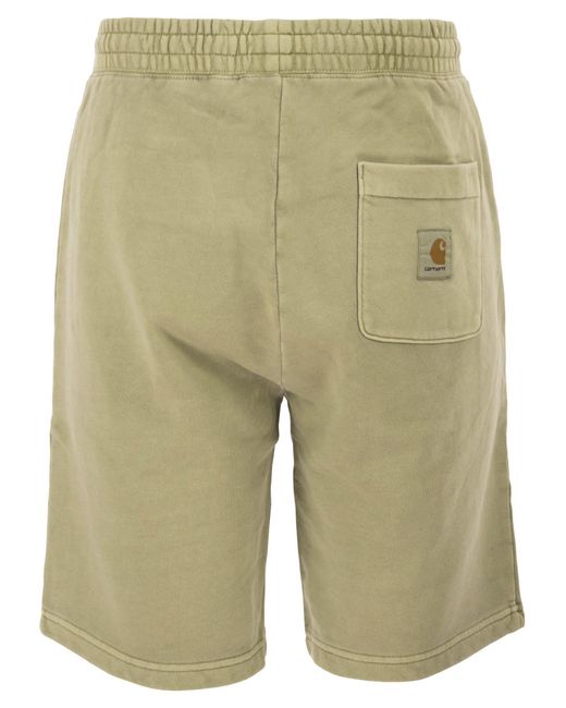 Carhartt Natural Cotton Jersey Shorts With Logo