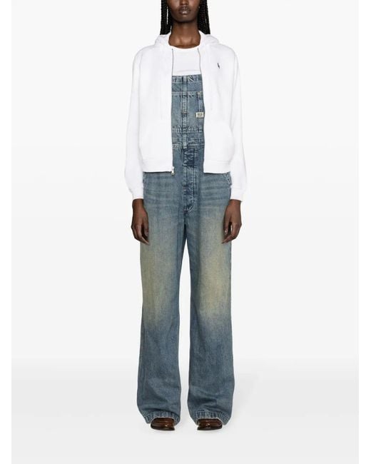 Ralph Lauren Blue Prl Fz Long Sleeve Sweatshirt