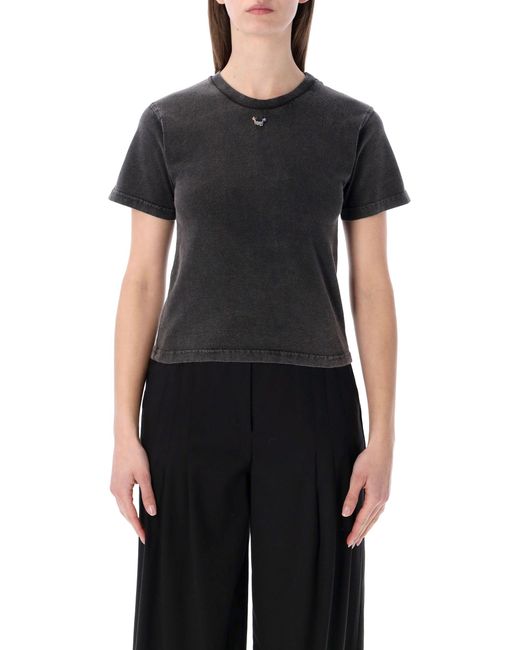 OTTOLINGER Black Pierced Fitted T-Shirt