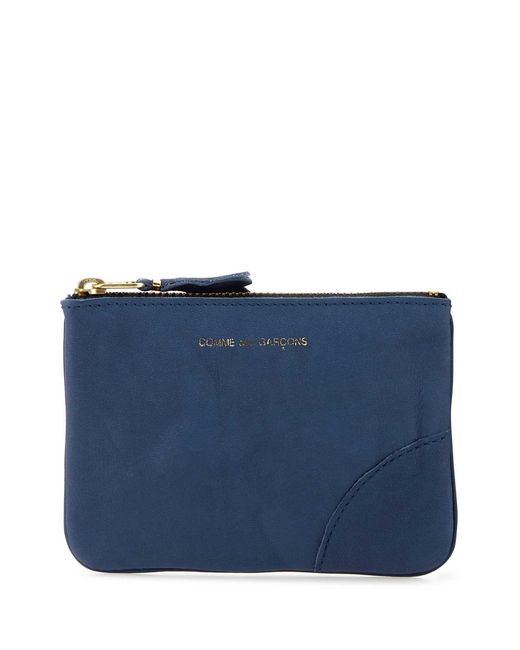 Comme des Garçons Blue Comme Des Garcons Leather Pouch for men