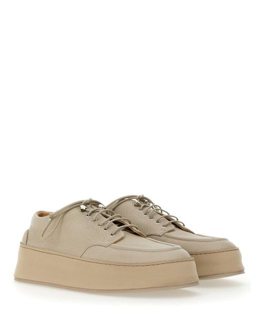 Marsèll Natural Hammered Leather Cassapana Sneakers For for men
