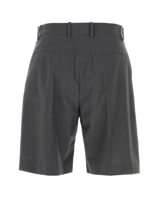 Jil Sander Gray Solid Shorts for men