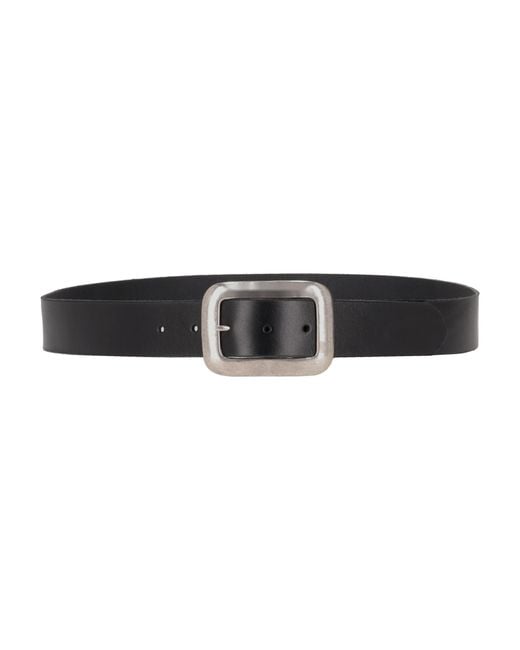 LA ROSE Black Leather Belt