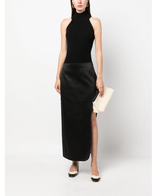 By Malene Birger Black Maxirock Mit Seitlichen Schlitzen