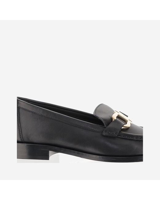 Ferragamo Black Moccasins Ornament Hooks