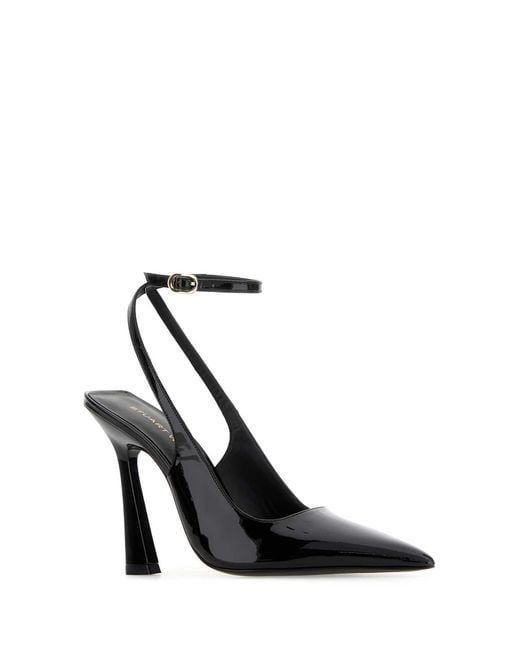 Stuart Weitzman Black Solid Pointed Toe Pumps