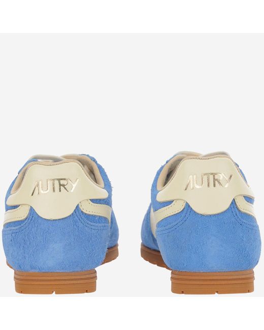 Autry Windspin Leder -Turnschuhe in Blue für Herren