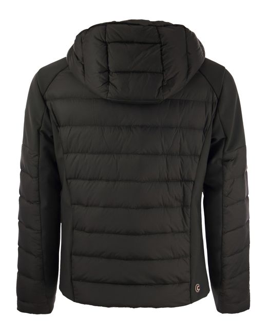 New Warrior Capucha Down Jacket en tela doble Colmar de hombre de color Black