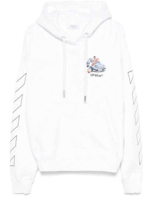Off-White c/o Virgil Abloh White Off 'Fresco Arrow Skate' Hoodie for men