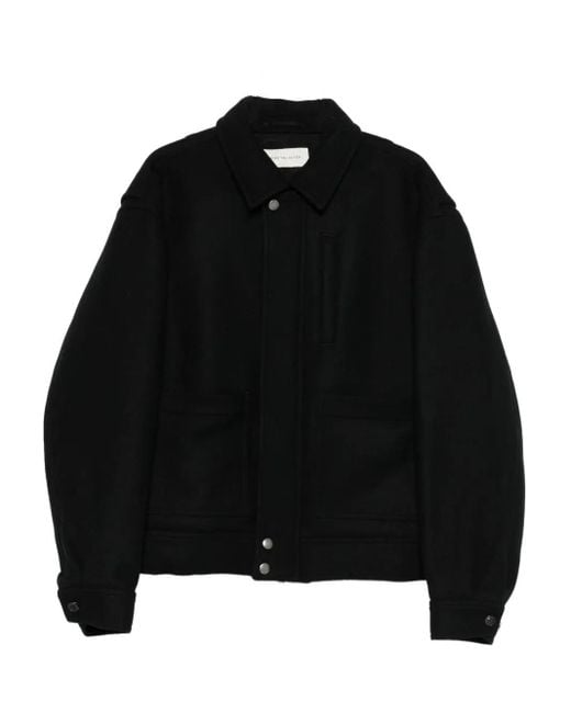 Dries Van Noten Droogt Van Noten Veperny Bis 2216 M.w. Jas Zwart in het Black voor heren