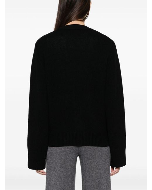 Lisa Yang Black Cashmere V-Neck Cardigan