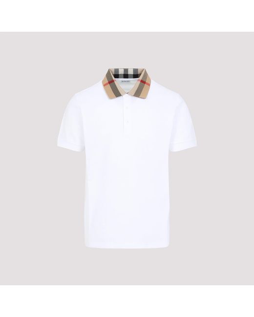 Burberry White Cody Polo