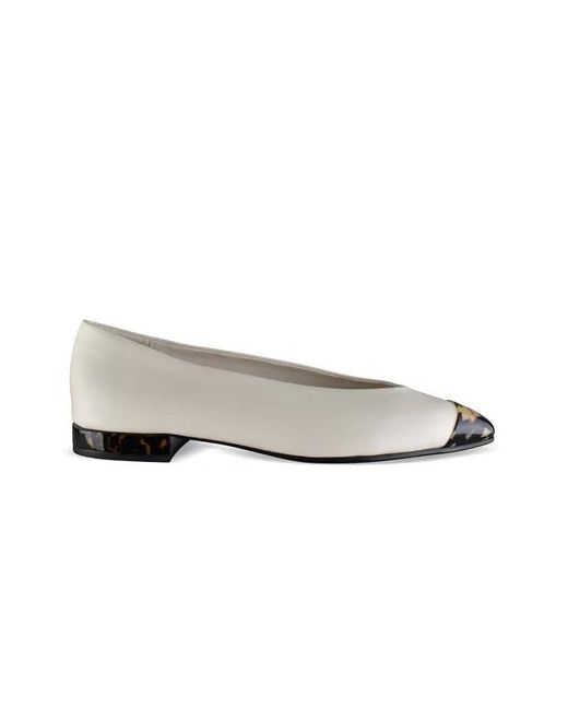 Loro Piana White Ballerinas Rebecca
