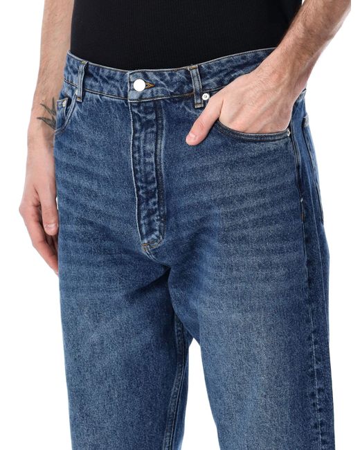 Studio Nicholson Blue Warn Wash Denim Jeans