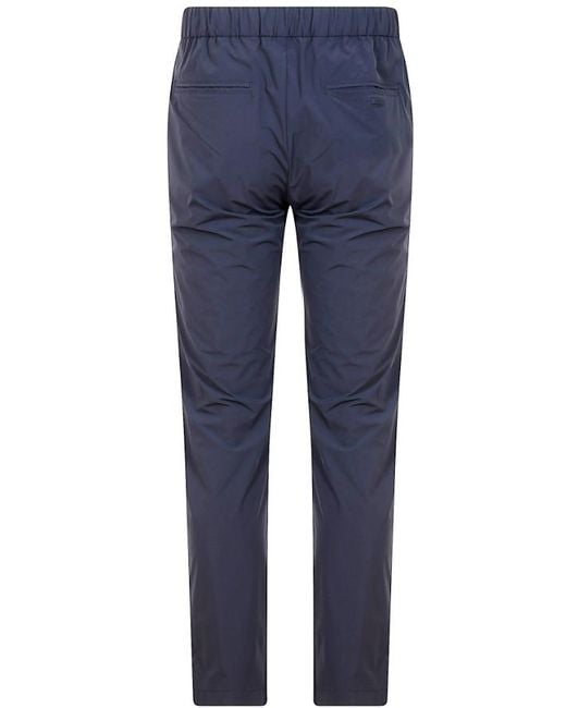 Herno Blue Tech Fabric Pants for men