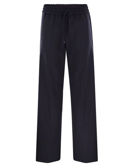 Dondup Blue Marisol Gabardine Jogger Trousers